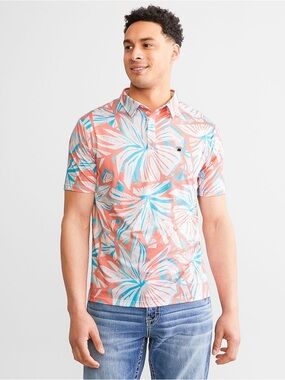 🌺NWT-FLOMOTION FUNKY FLORAL PERFORMANCE POLO